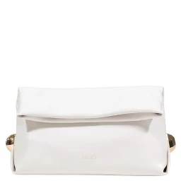 Cream Polyethylene Clutch Bag