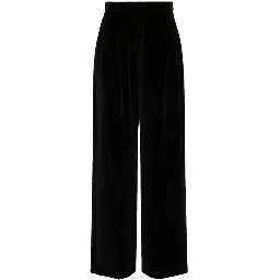 Black Cotton Casual Pants