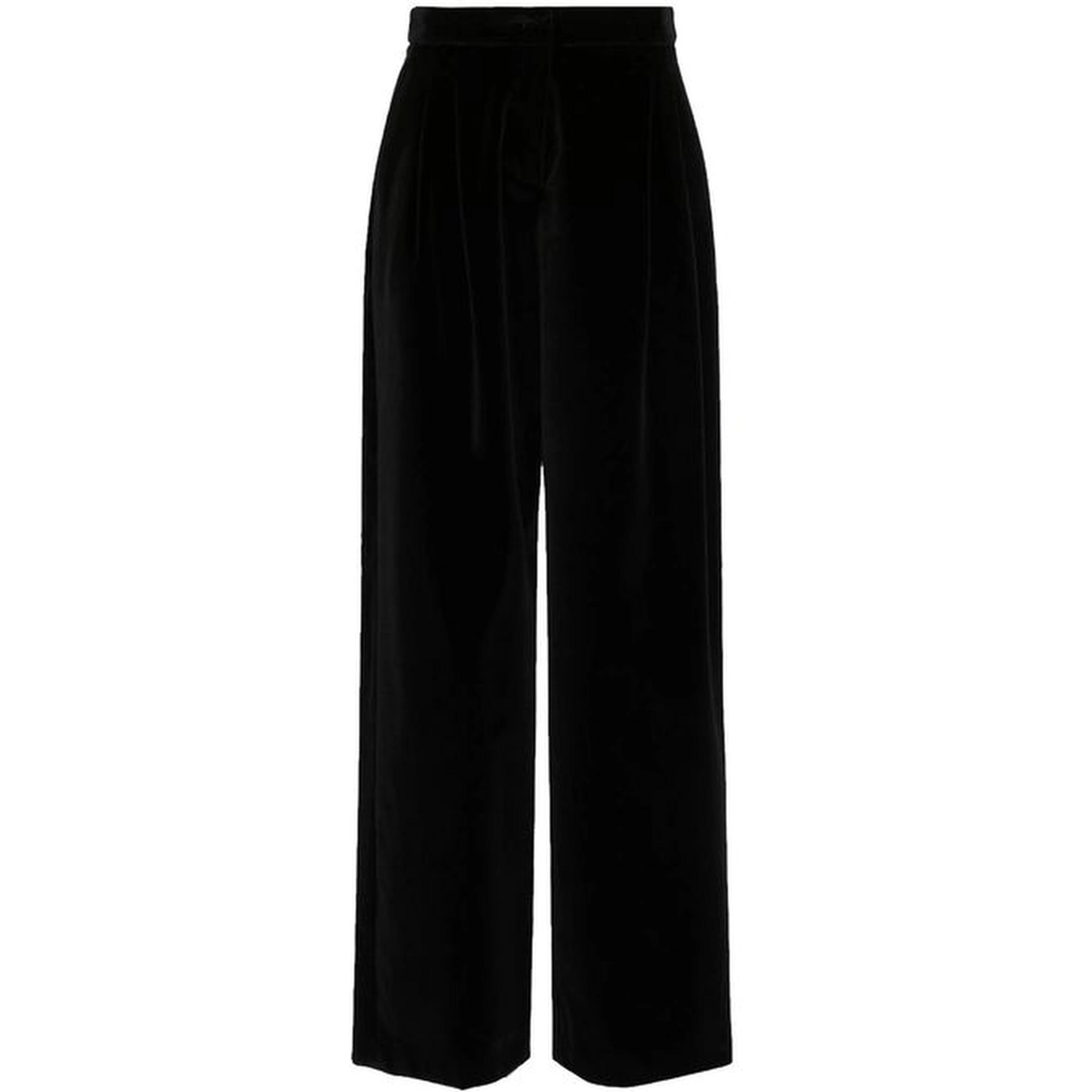 Black Cotton Casual Pants