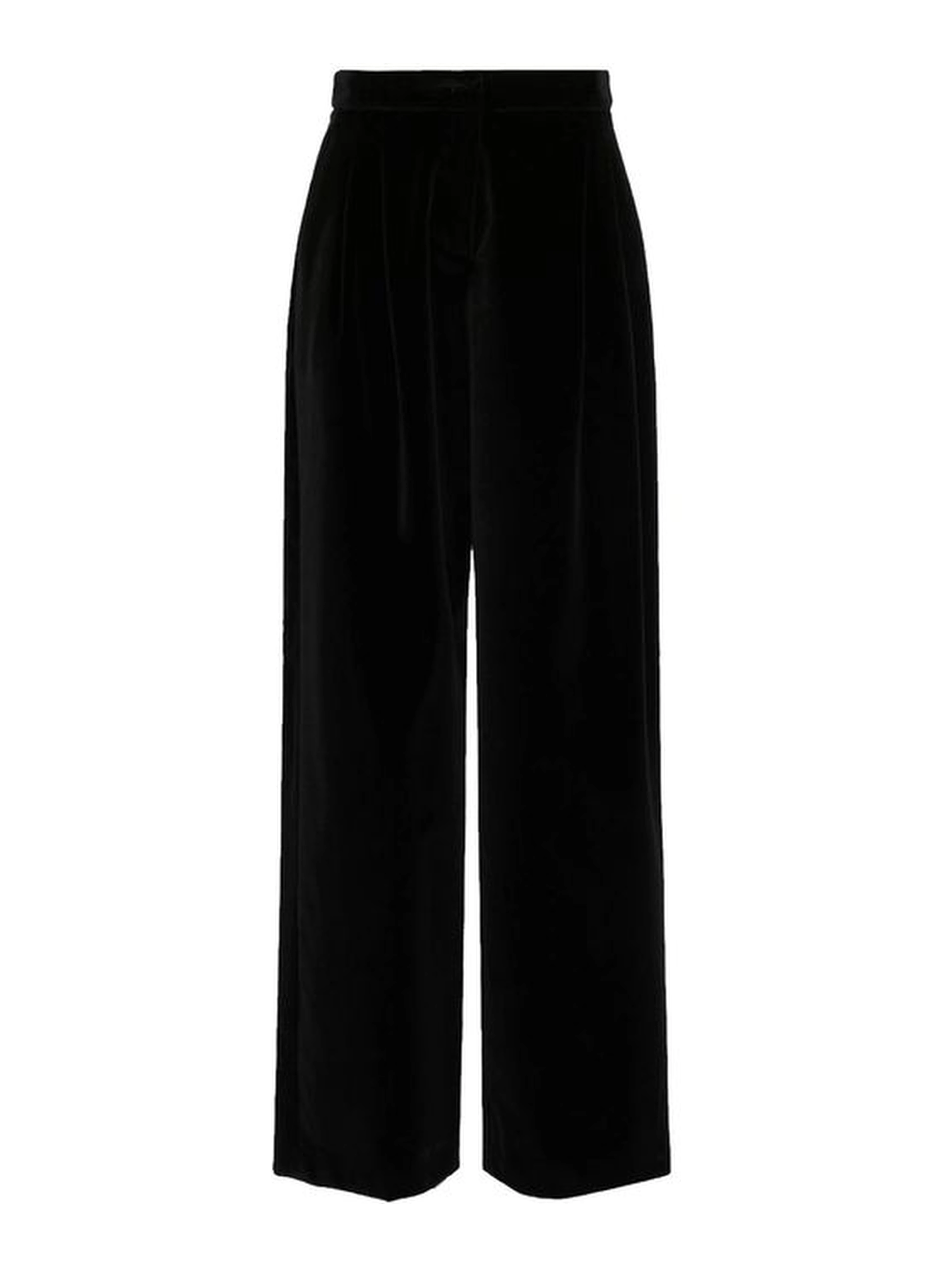 Black Cotton Casual Pants
