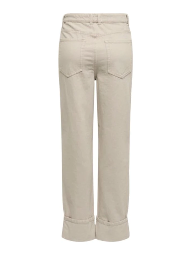 Beige Cotton Mom Jeans alternative
