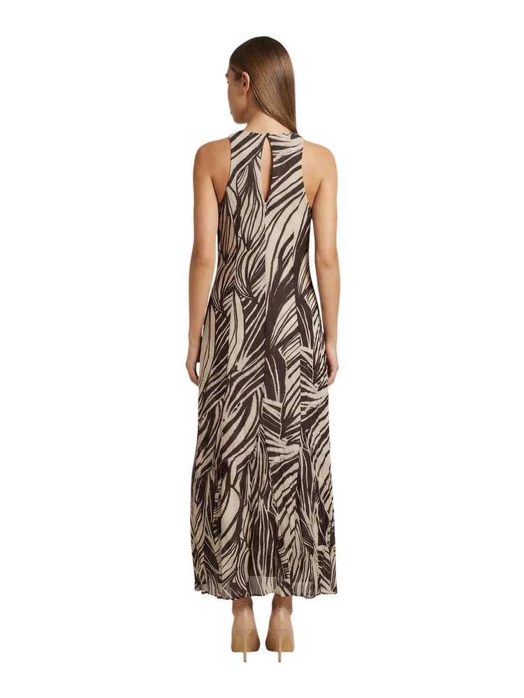 Brown Polyester Long Dress alternative