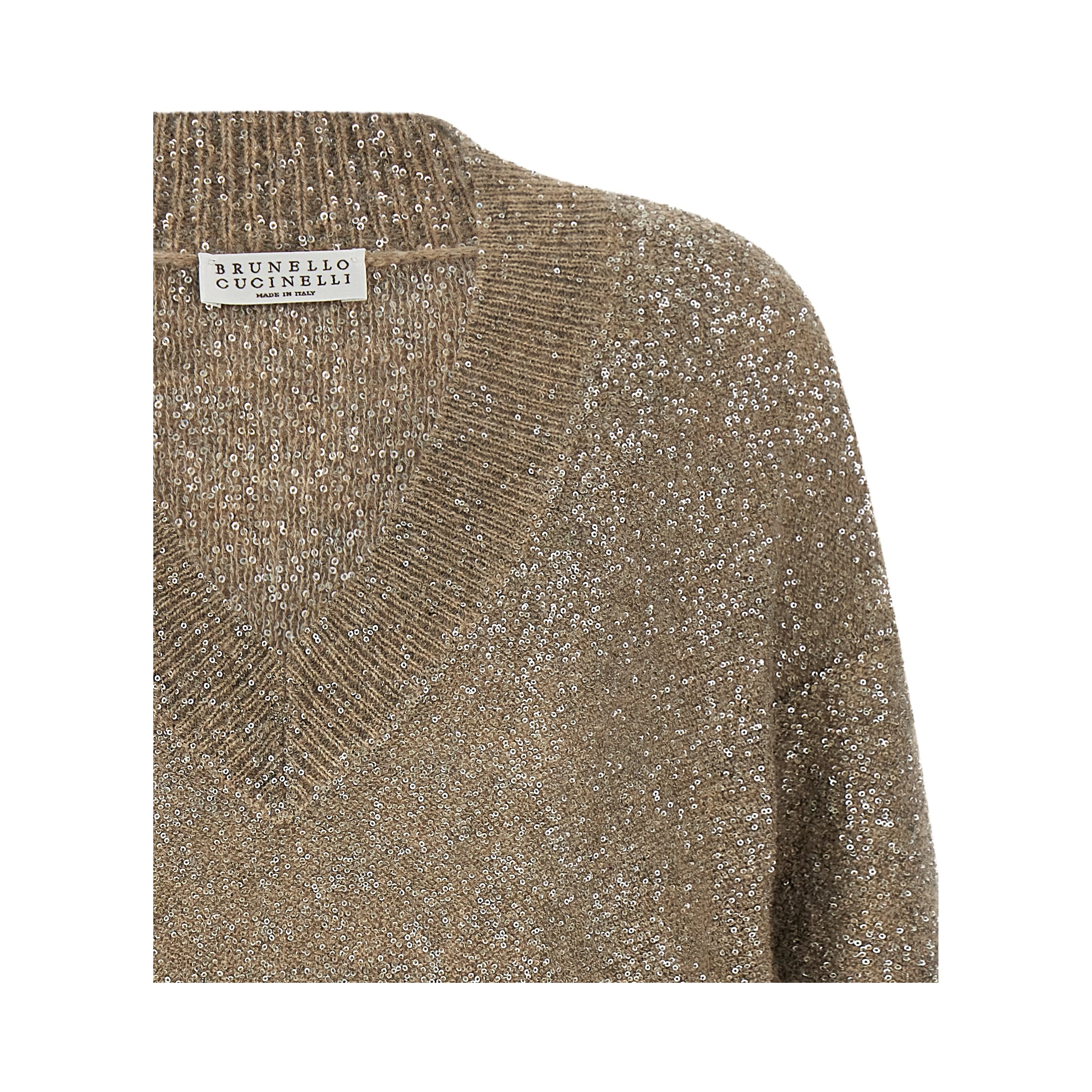 Beige Polyamide Cardigan