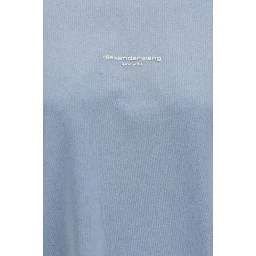 Blue Cotton Long Sleeve T-Shirt