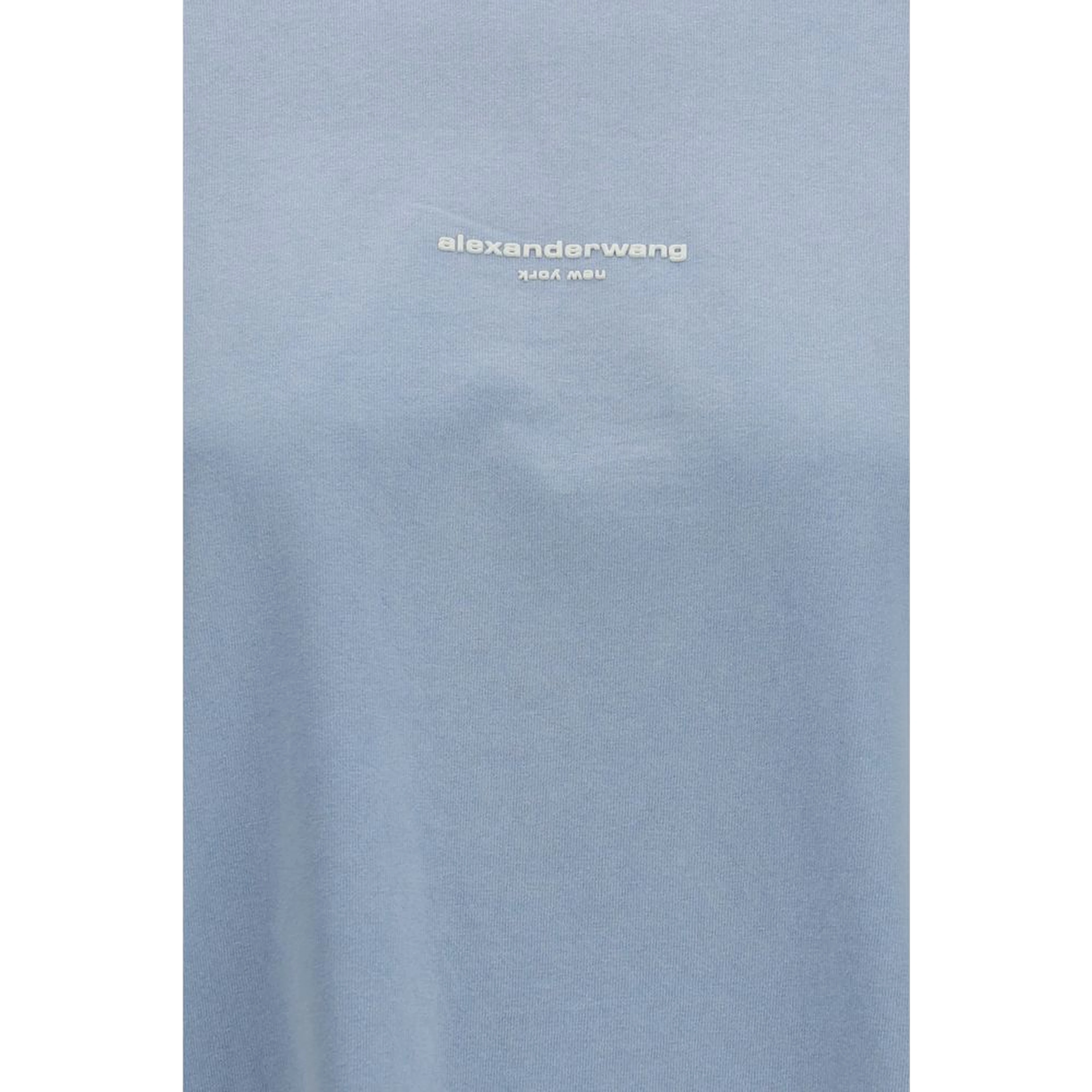 Blue Cotton Long Sleeve T-Shirt
