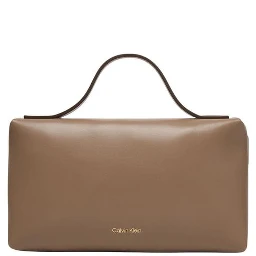 Beige Polyethylene Clutch Bag