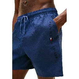 Blue Recycled Polyester Swim Shorts