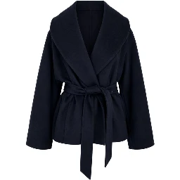 Blue Virgin Wool Coat