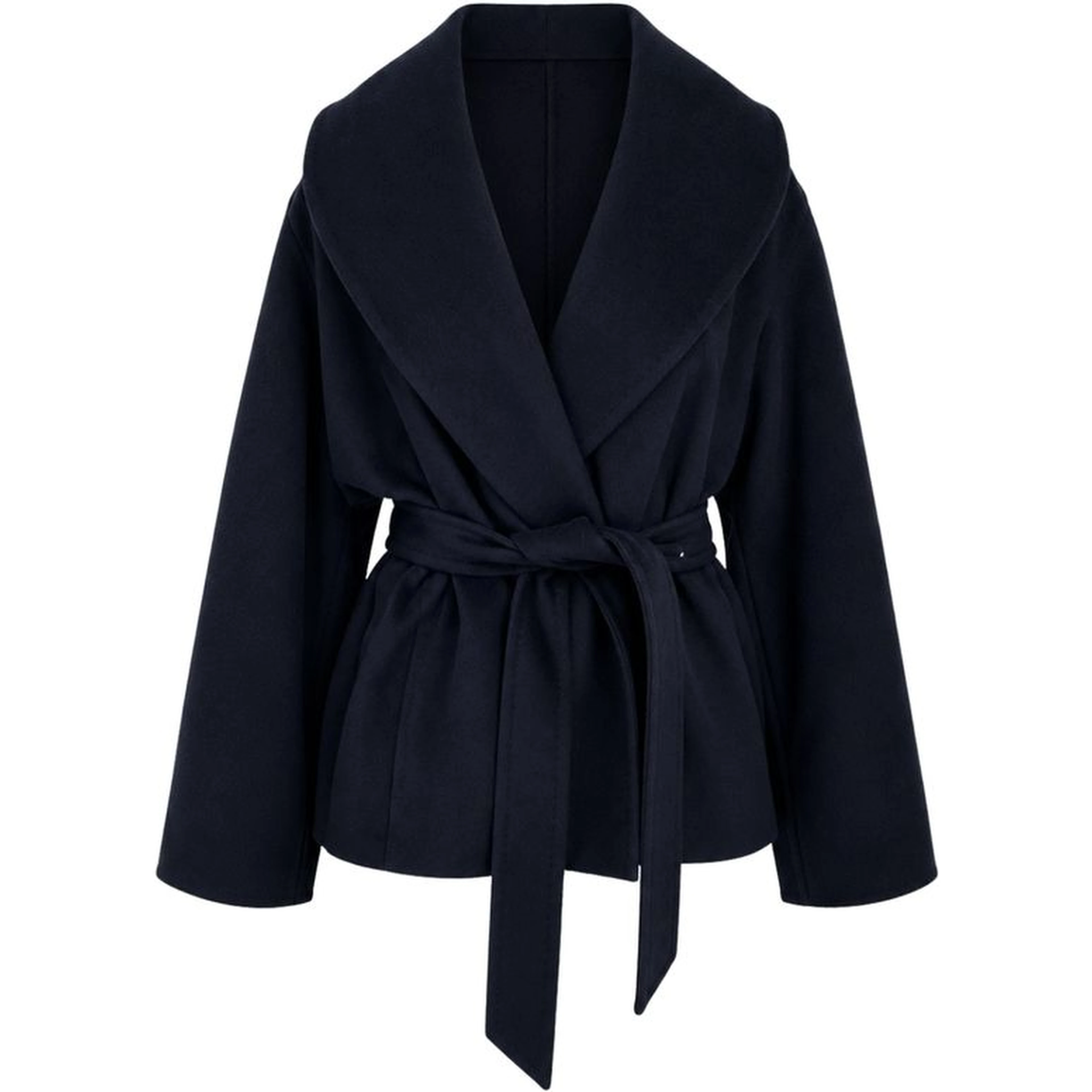 Blue Virgin Wool Coat