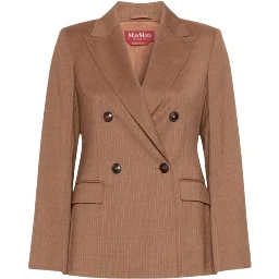 Brown Virgin Wool Blazer