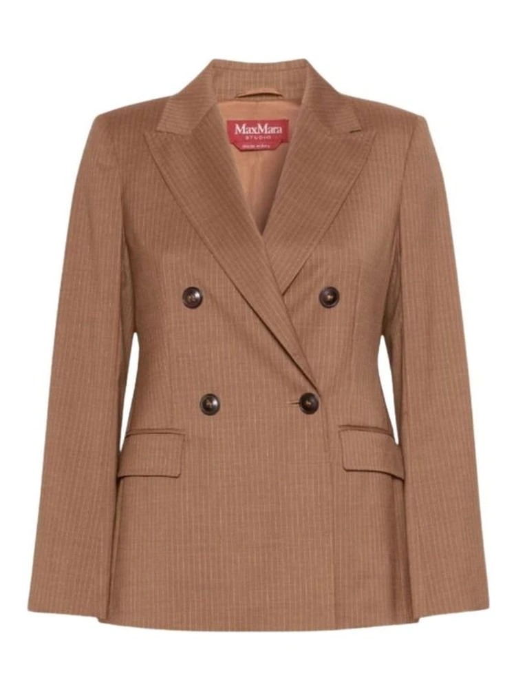 Brown Virgin Wool Blazer