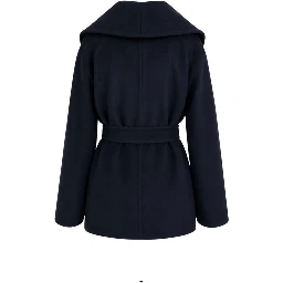 Blue Virgin Wool Coat