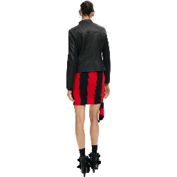 Black Polyester Leather Jacket