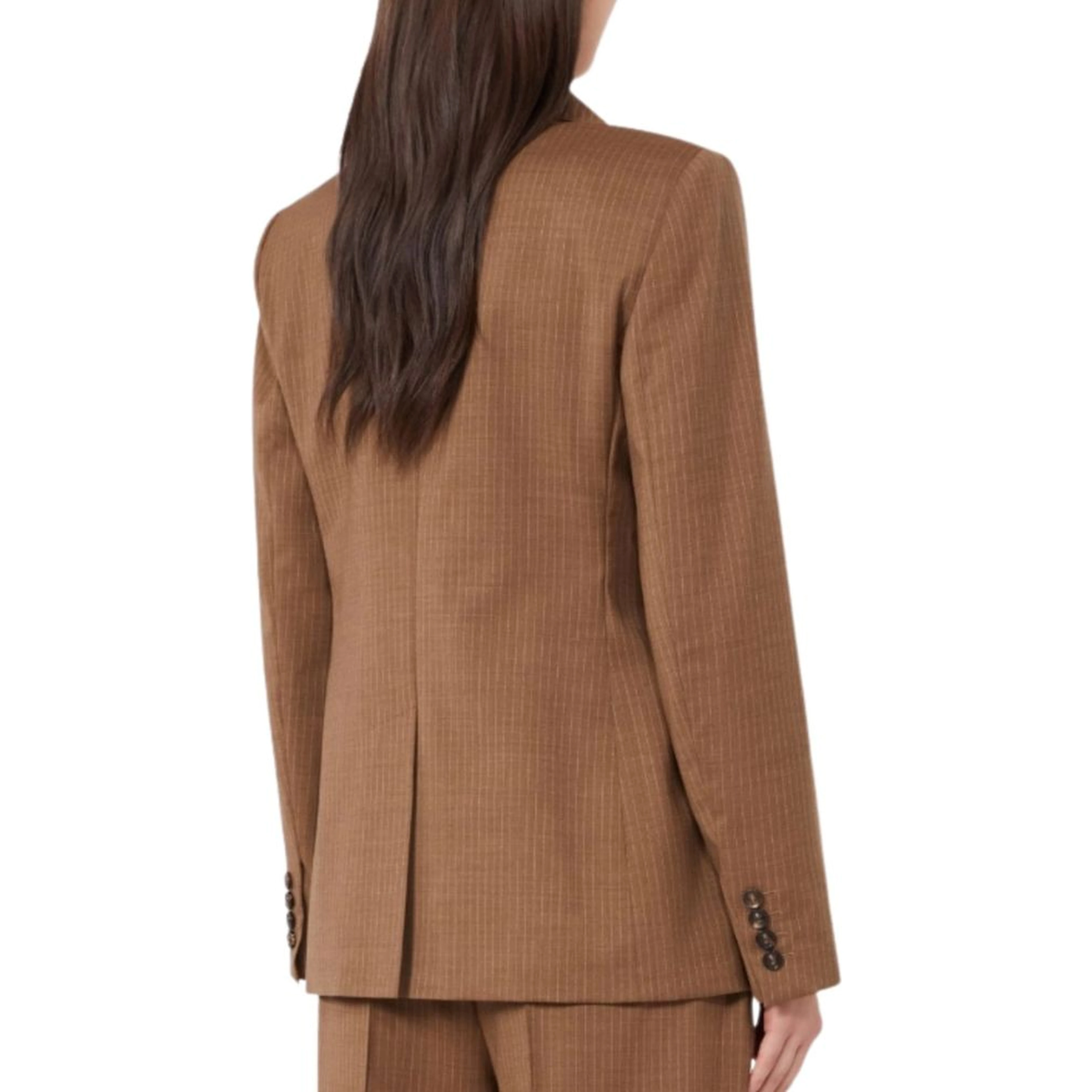 Brown Virgin Wool Blazer