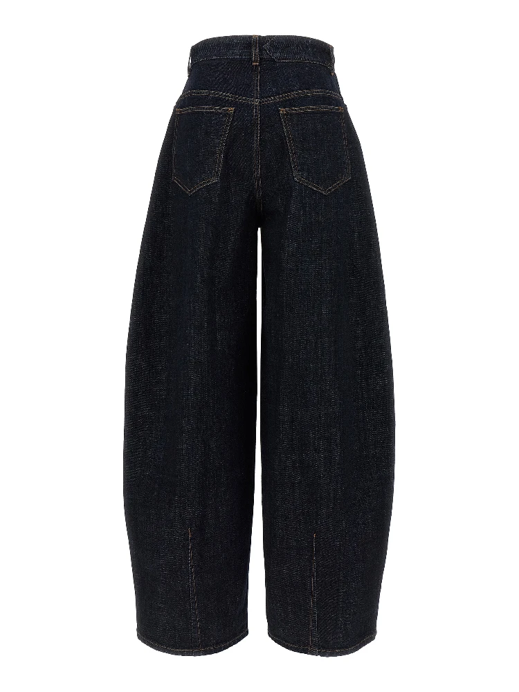 Blue Cotton High-Waisted Jean alternative