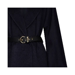 Blue Virgin Wool Coat