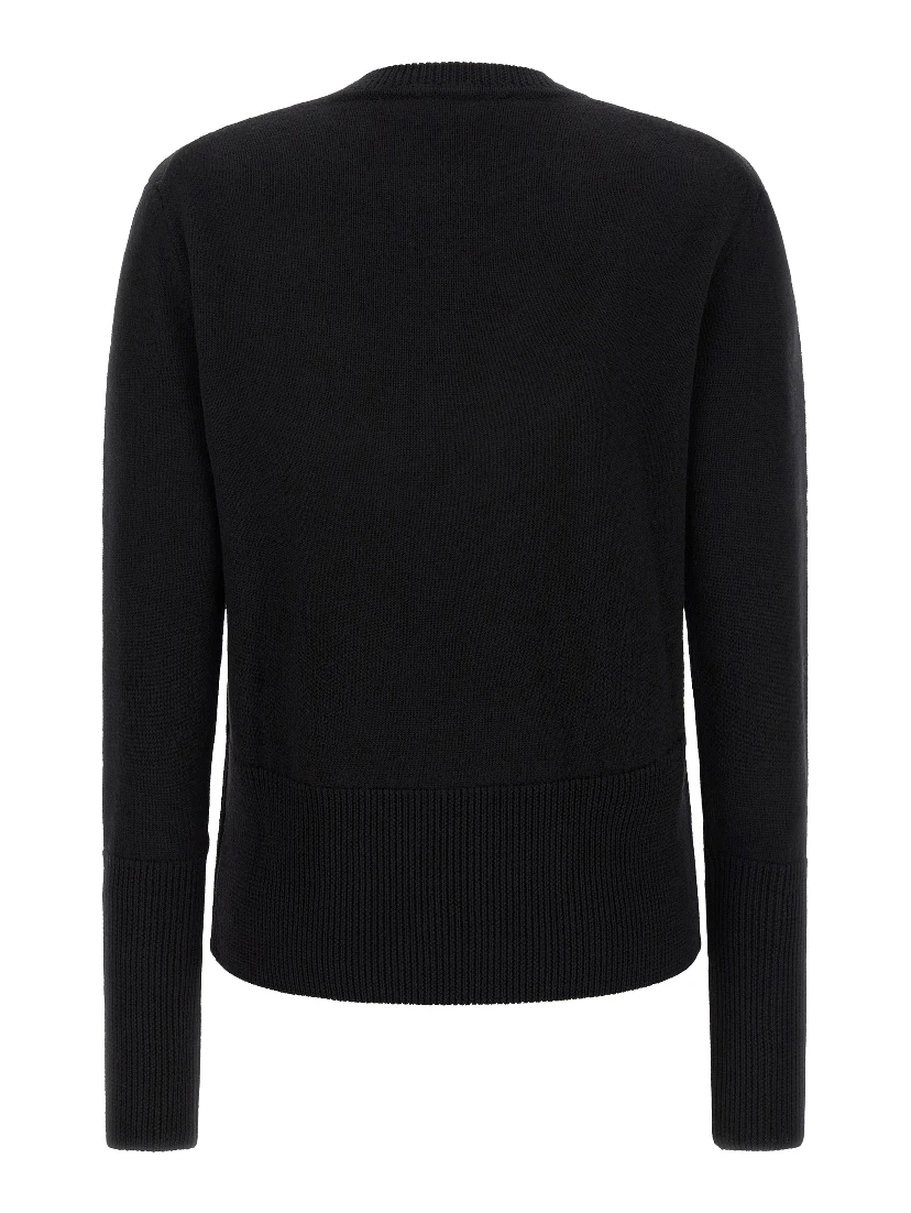 Black Wool Cardigan