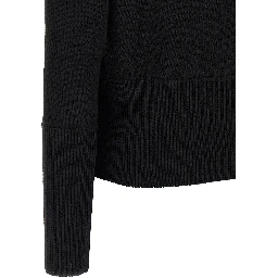 Black Wool Cardigan