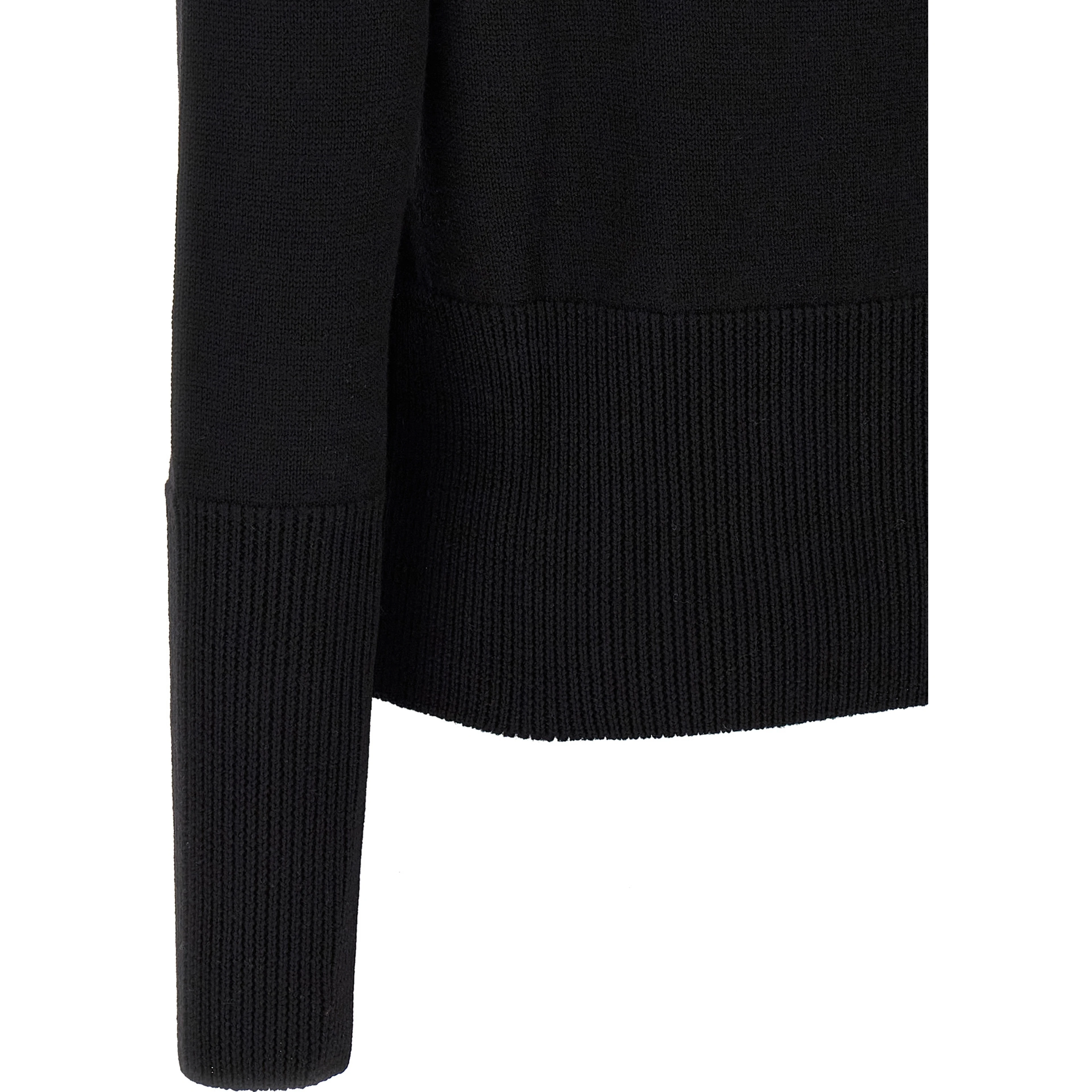 Black Wool Cardigan