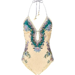Multicolor Polyamide One-Piece Swimsuit