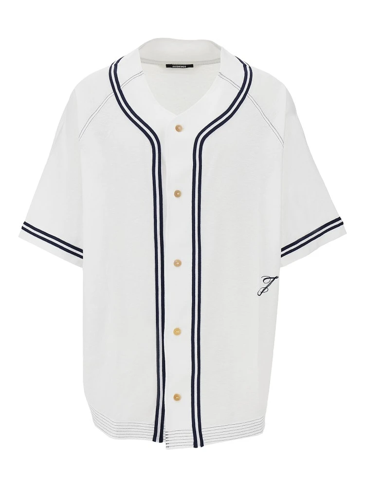 'Baseball' cotton and hemp shirt