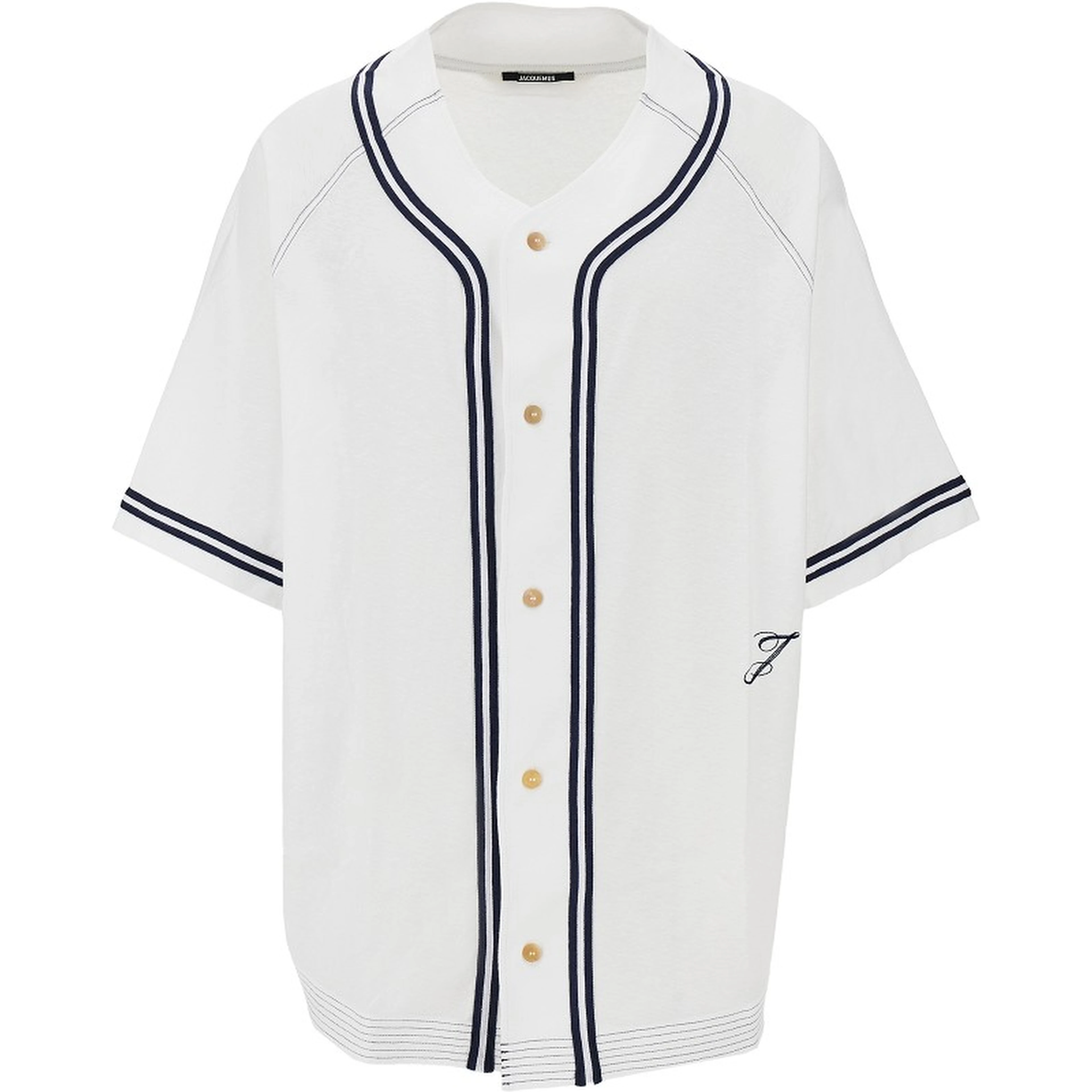 'Baseball' cotton and hemp shirt