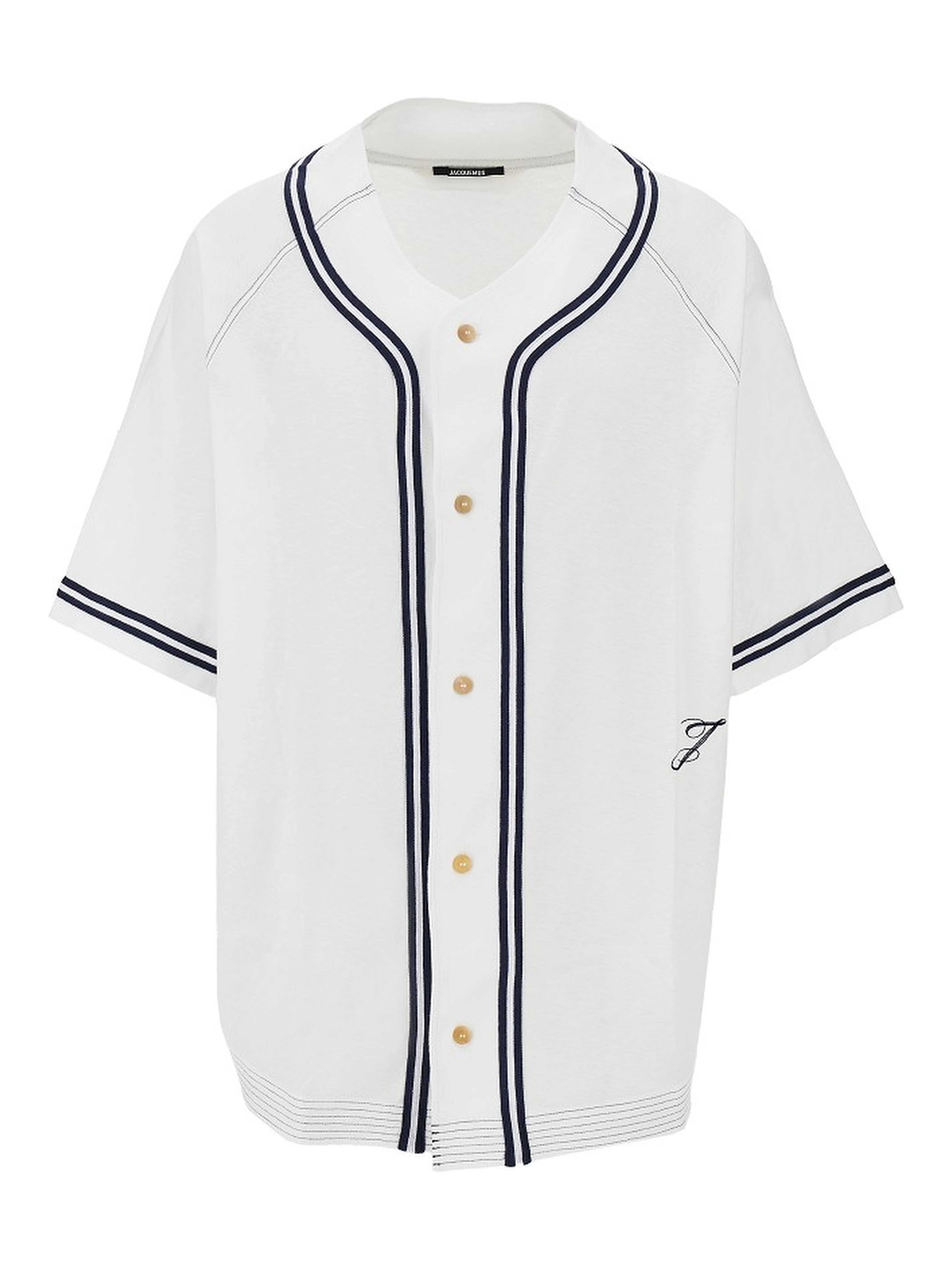 'Baseball' cotton and hemp shirt