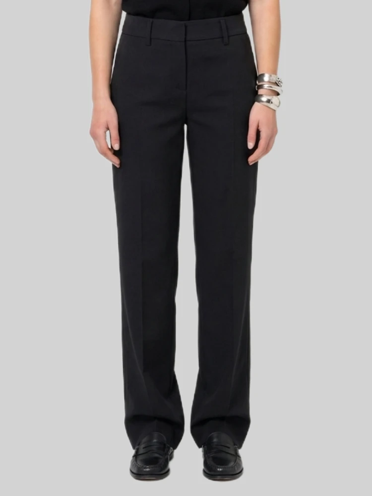 Anthracite stretch canvas trousers