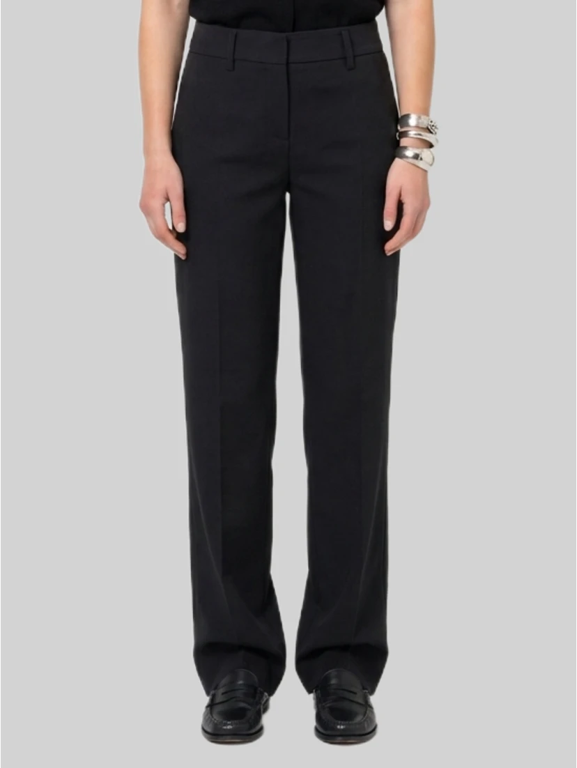 Anthracite stretch canvas trousers