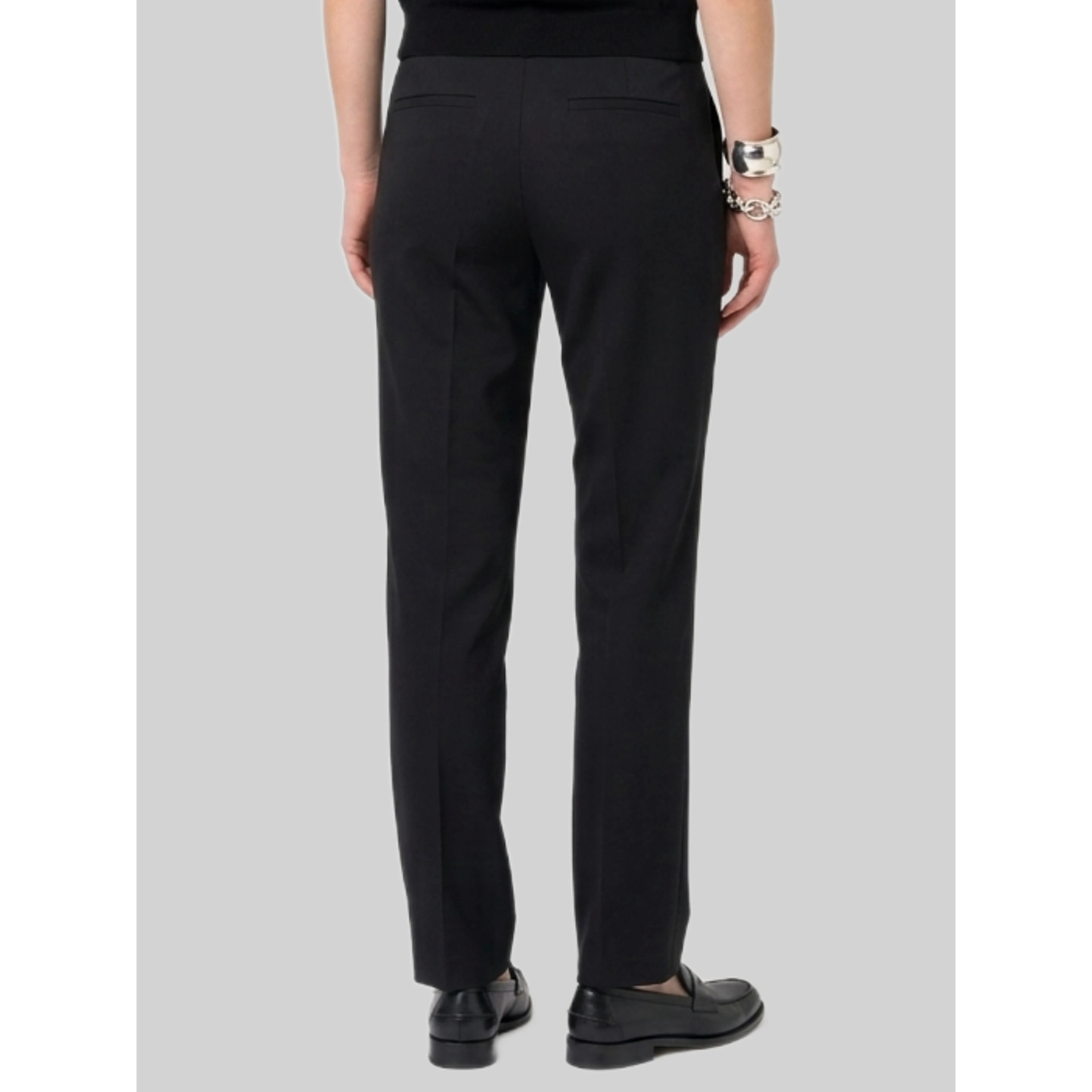 Anthracite stretch canvas trousers