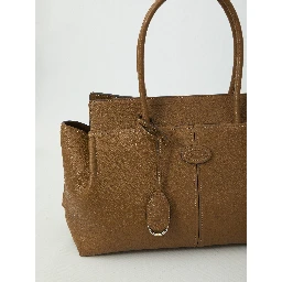 Hammered leather medium Tote bag
