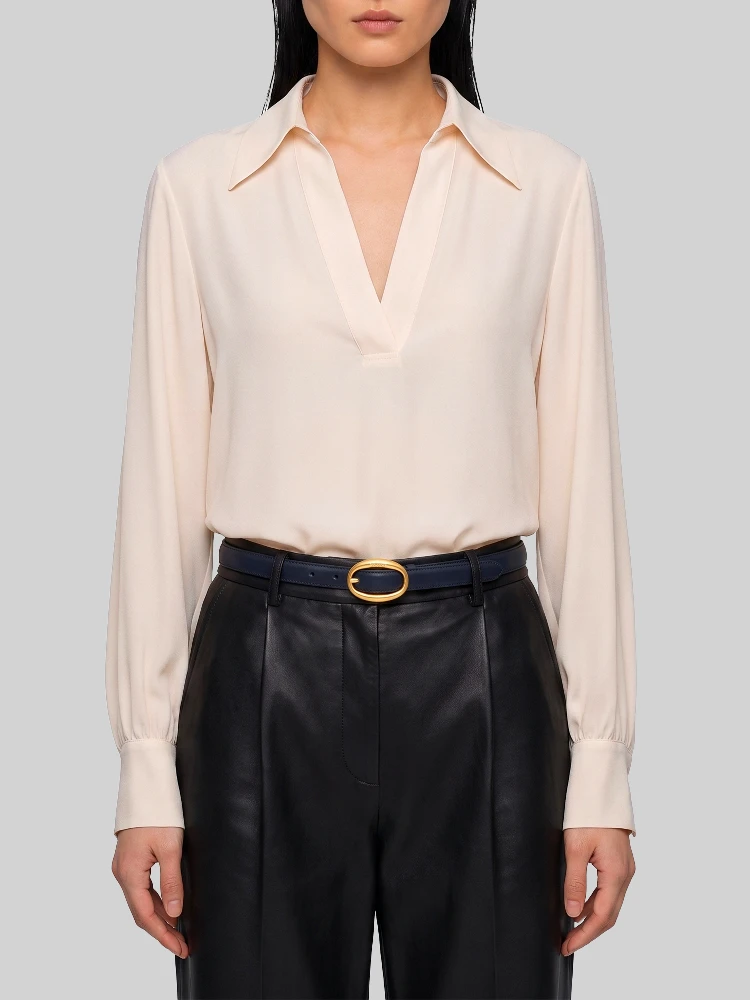 Champagne double georgette blouse