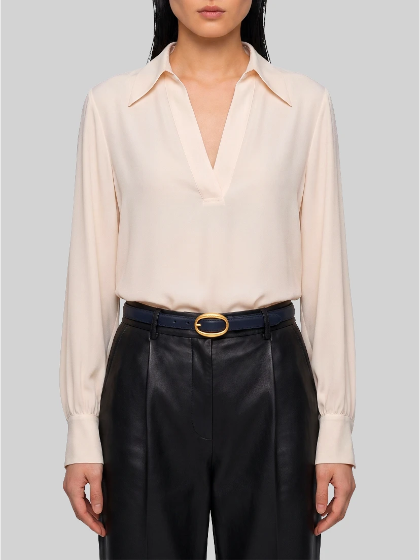 Champagne double georgette blouse
