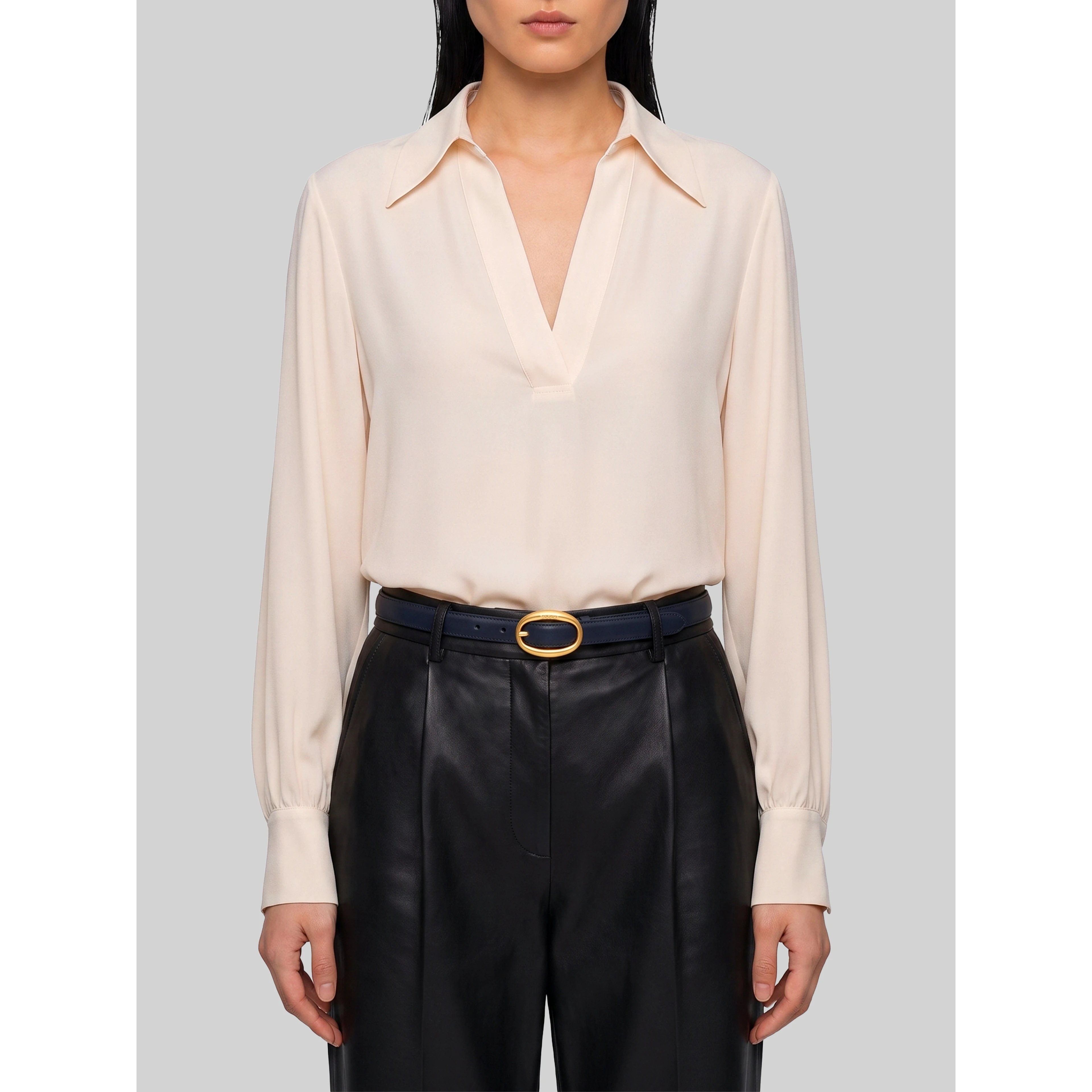Champagne double georgette blouse