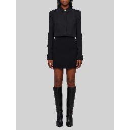 Double georgette shirt dress