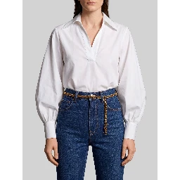 Cotton poplin blouse