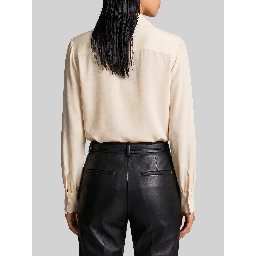 Champagne double georgette blouse