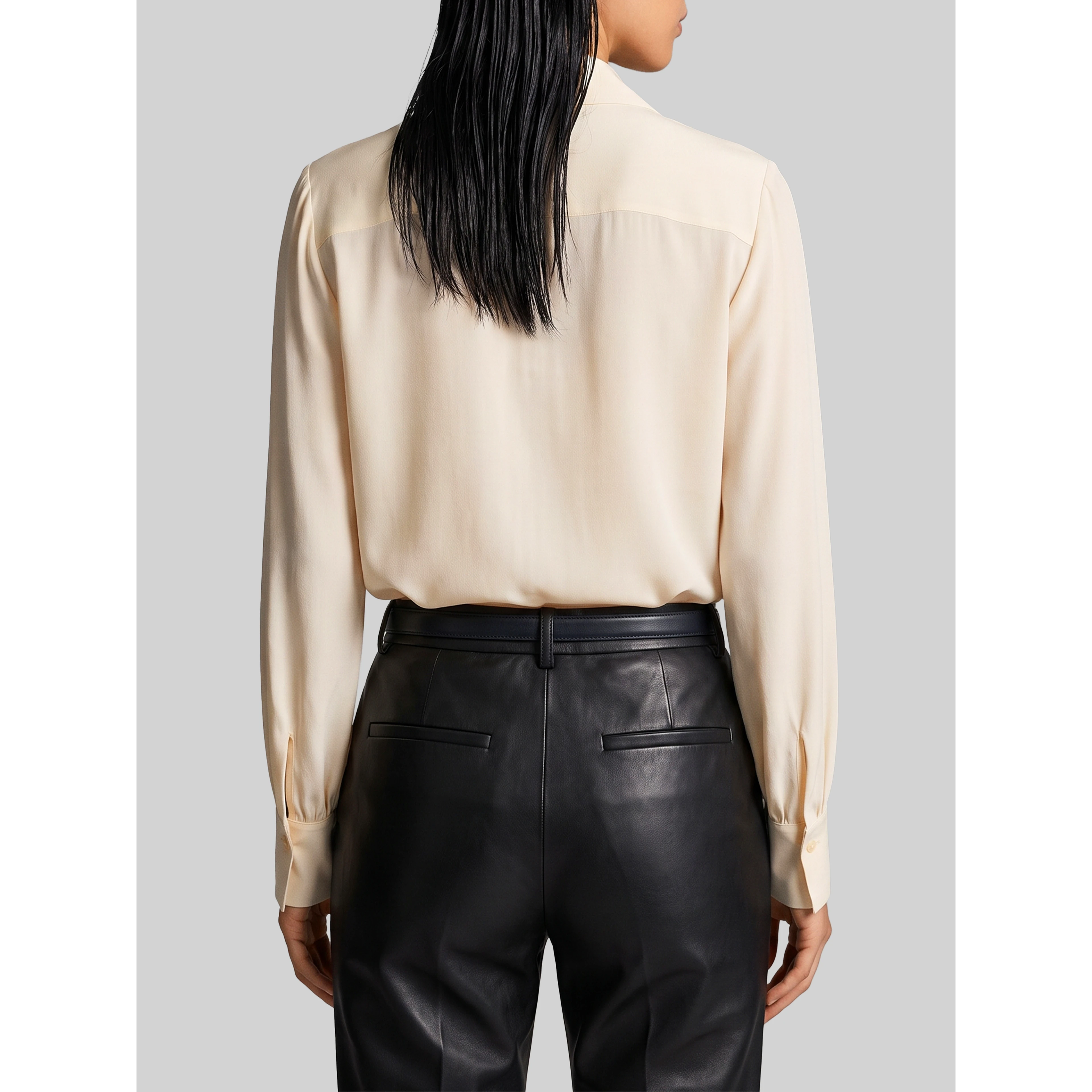 Champagne double georgette blouse
