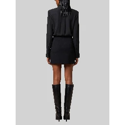 Double georgette shirt dress