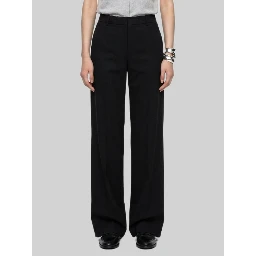 Elastic-waist satin trousers