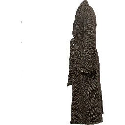 Cappotto Tema In Tweed Lana, Nylon