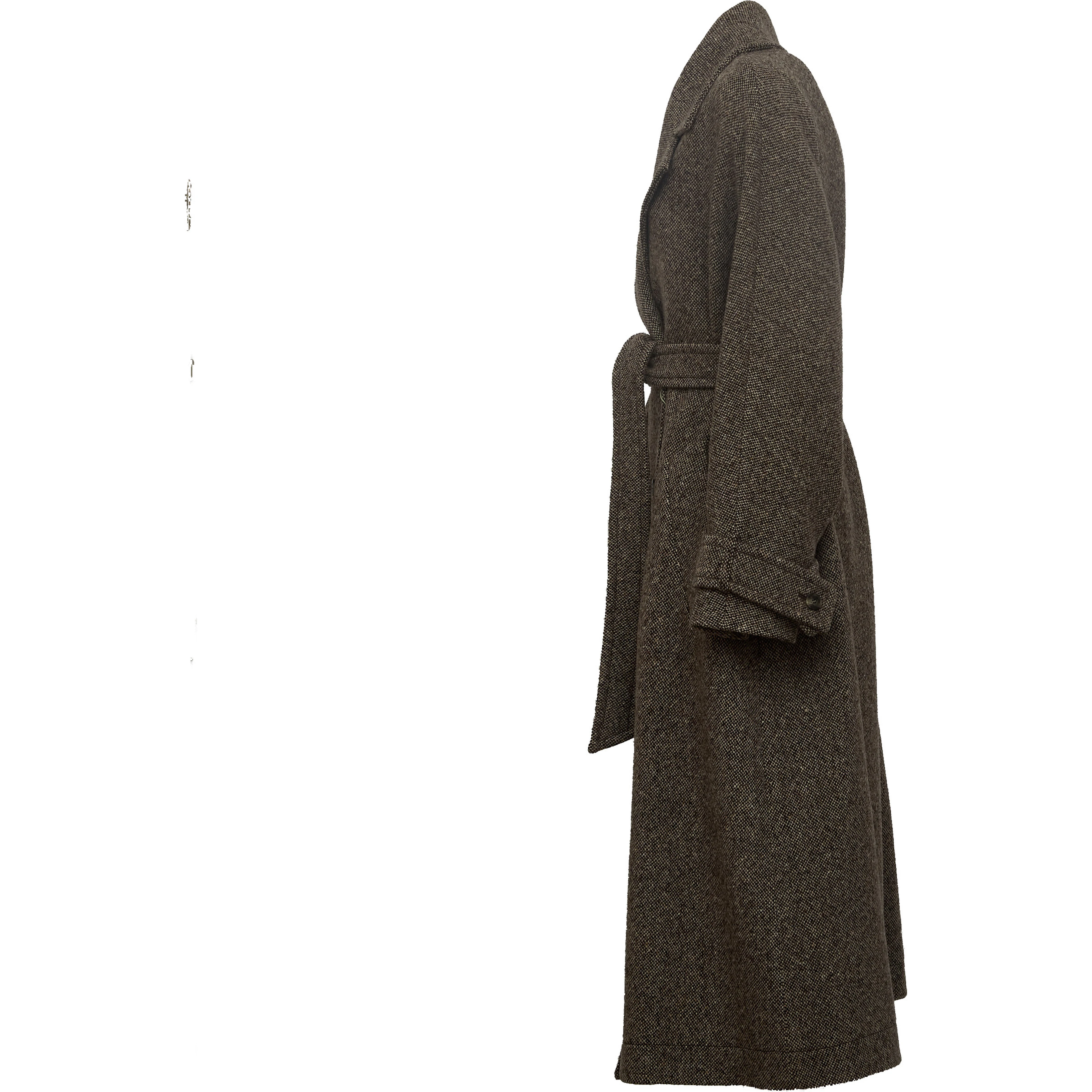 Cappotto Tema In Tweed Lana, Nylon