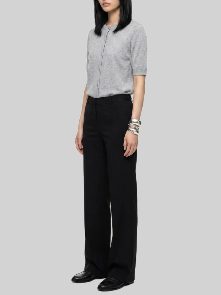 Elastic-waist satin trousers alternative