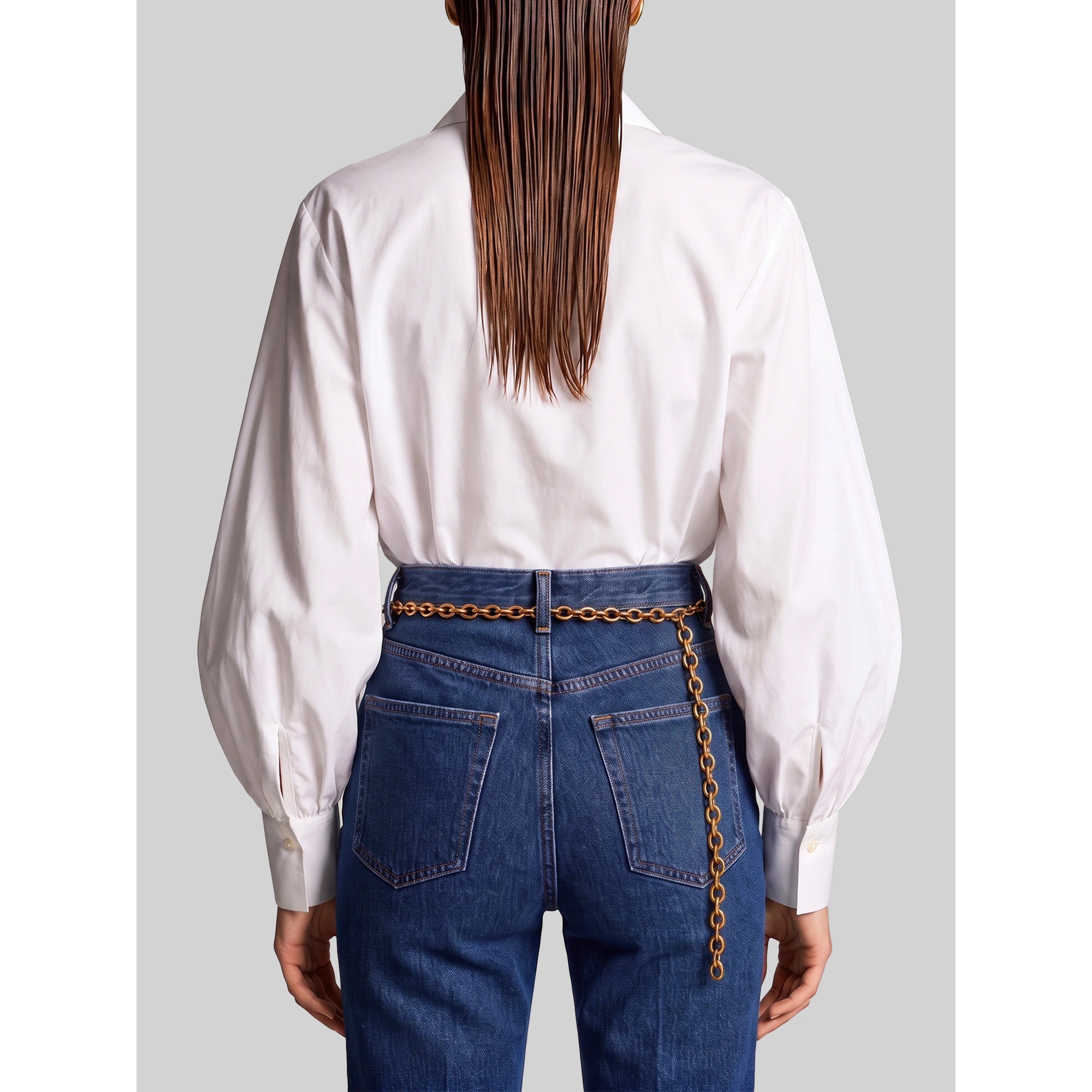 Cotton poplin blouse