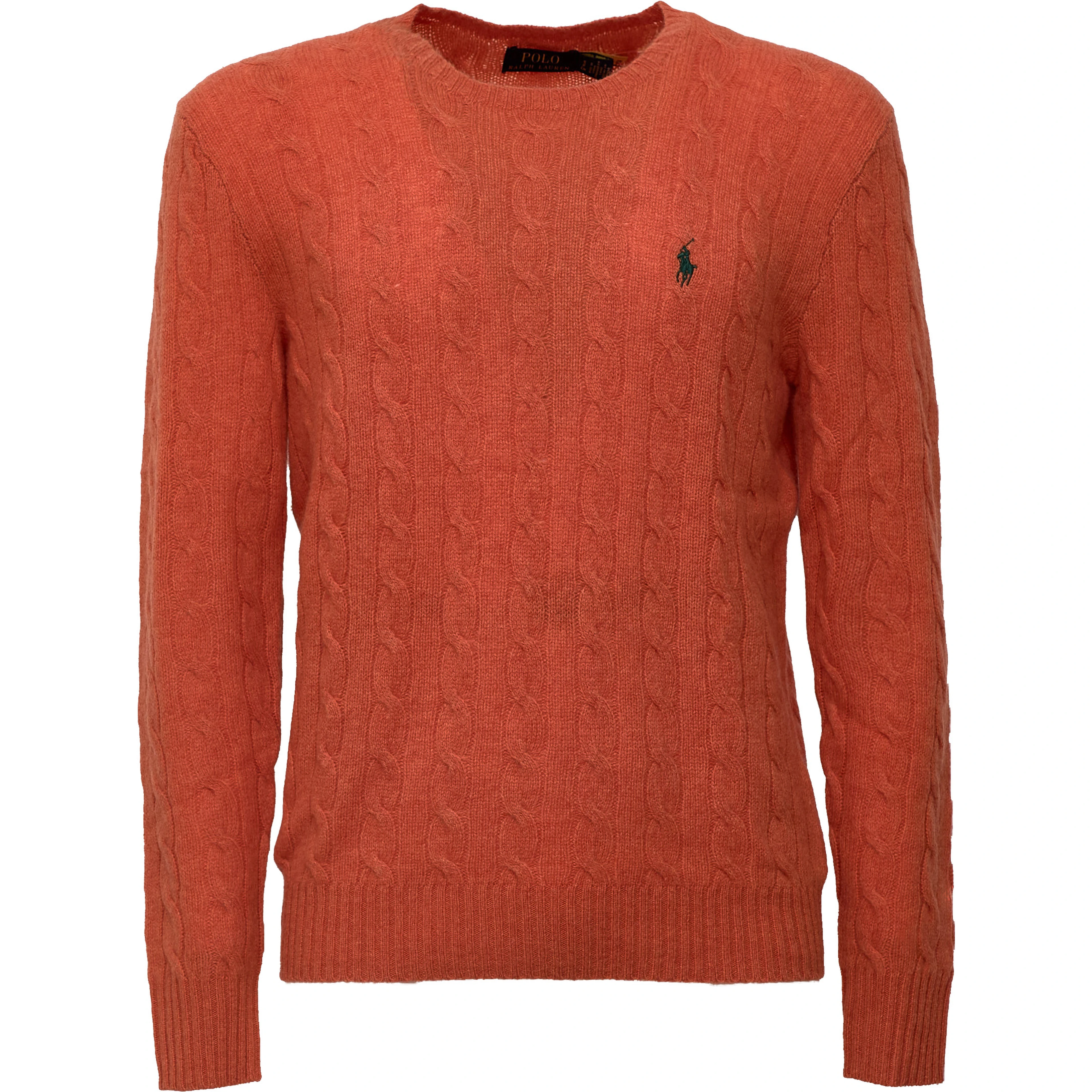 Cable-Knit Crewneck Pullover In Wool, Cashmere