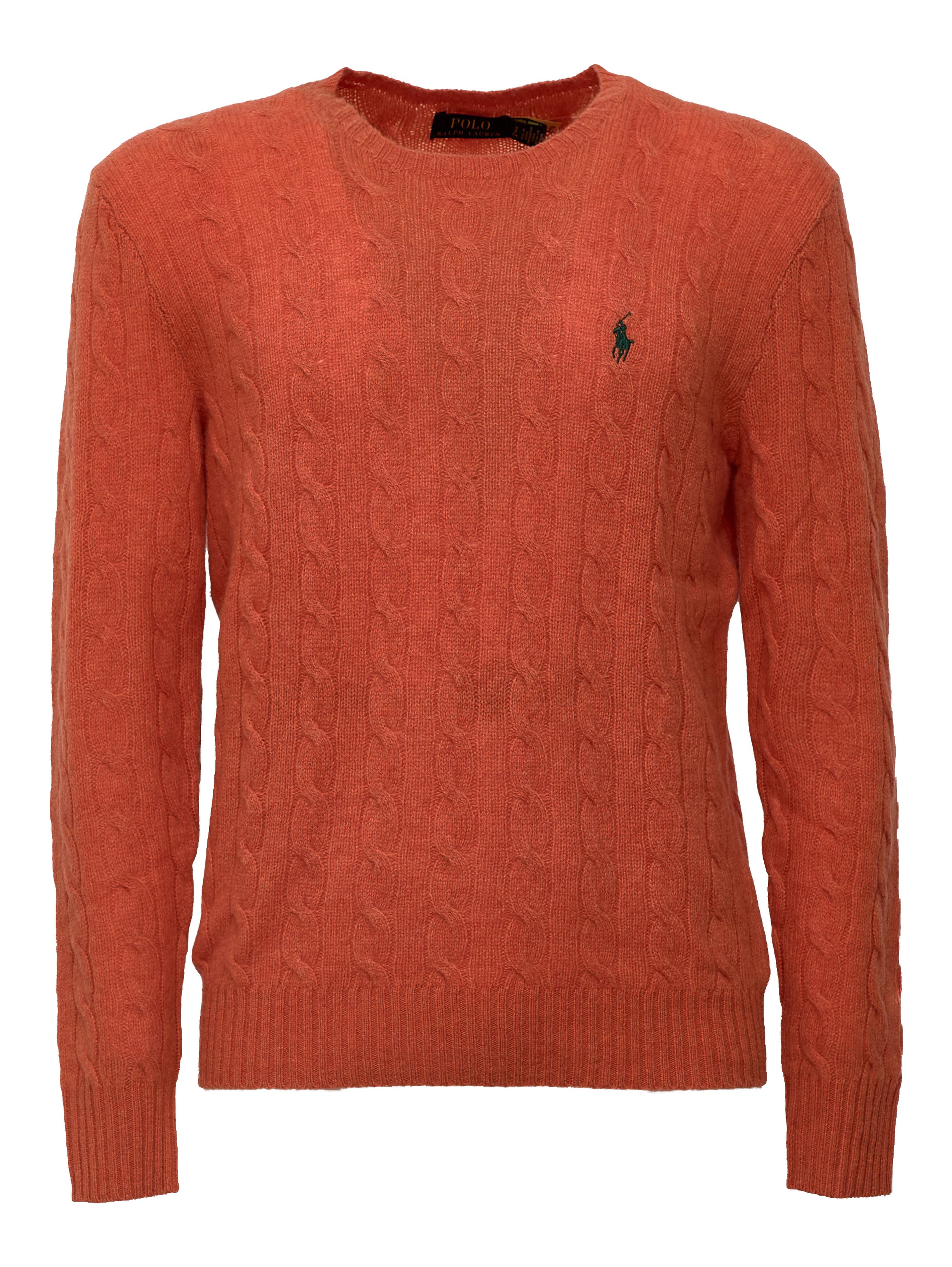 Cable-Knit Crewneck Pullover In Wool, Cashmere