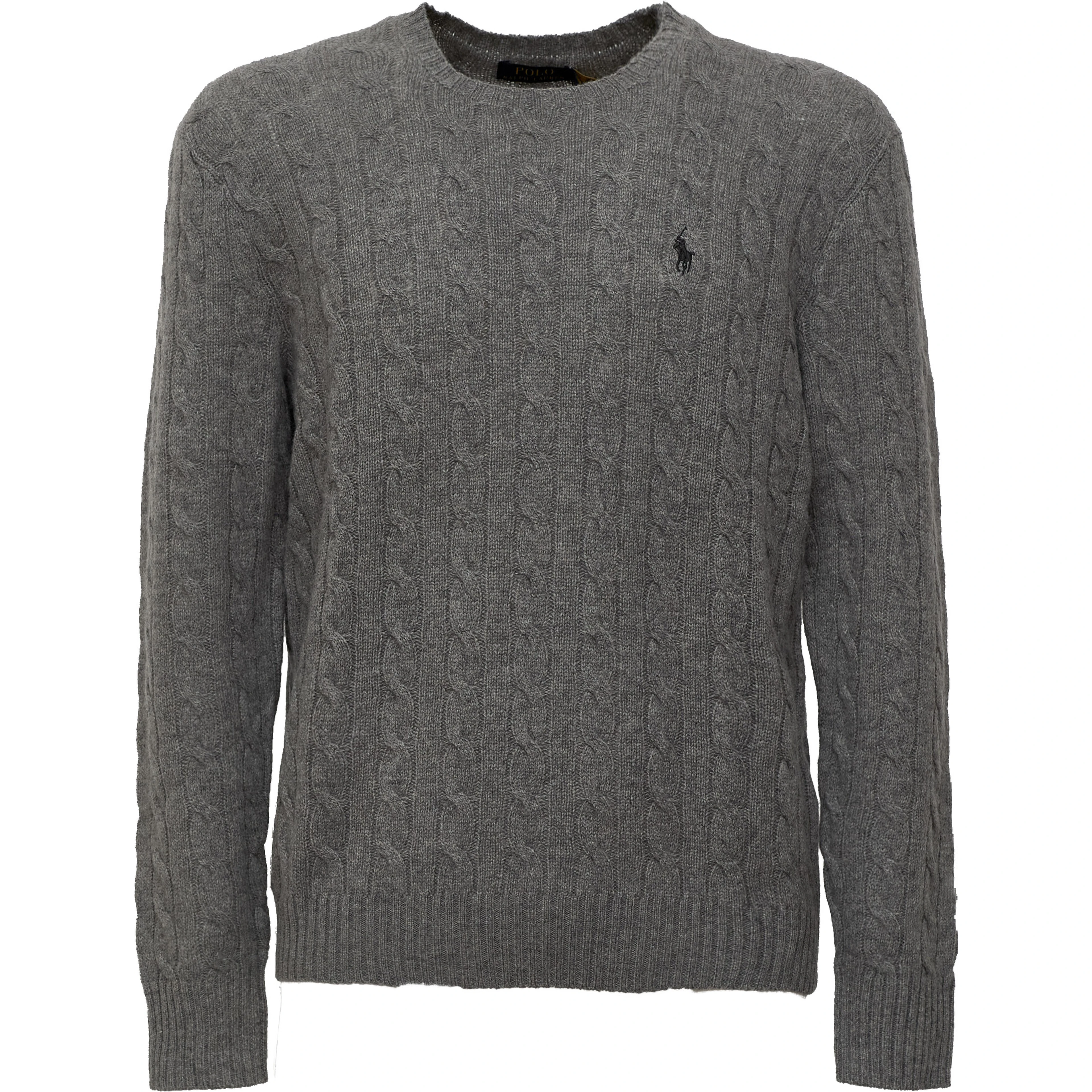 Cable-Knit Crewneck Pullover In Wool, Cashmere