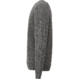 Cable-Knit Crewneck Pullover In Wool, Cashmere