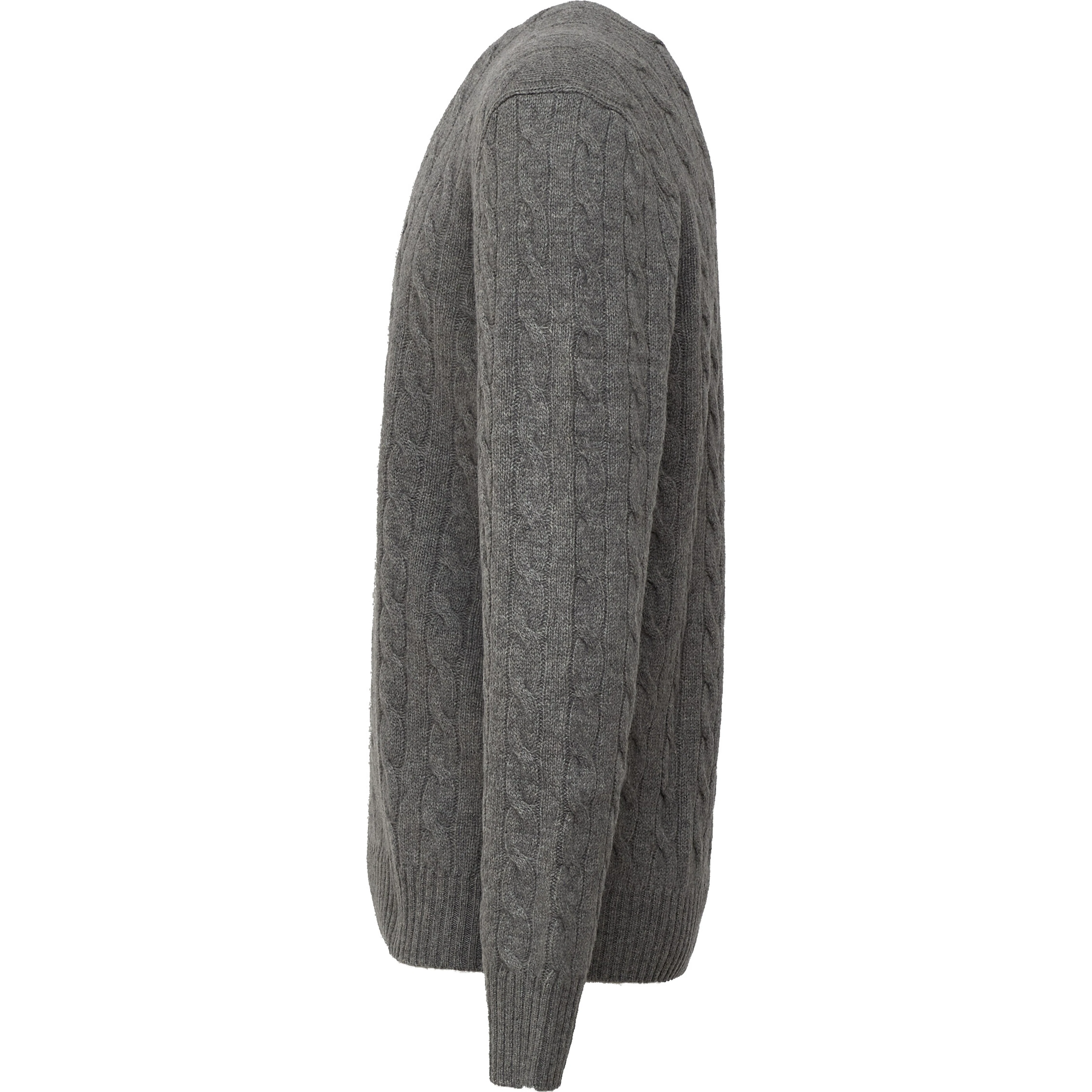 Cable-Knit Crewneck Pullover In Wool, Cashmere