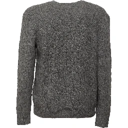 Cable-Knit Crewneck Pullover In Wool, Cashmere